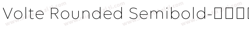 Volte Rounded Semibold字体转换